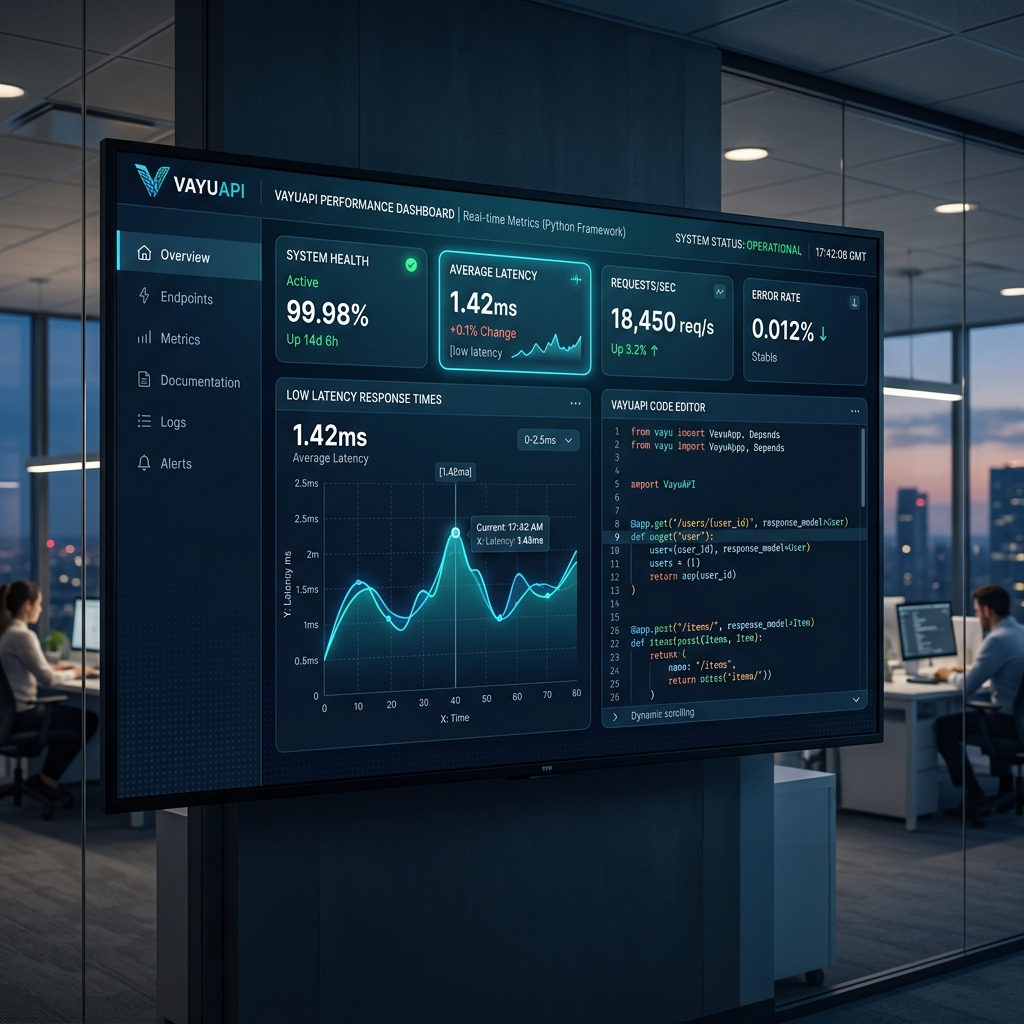 VayuAPI Dashboard Metrics